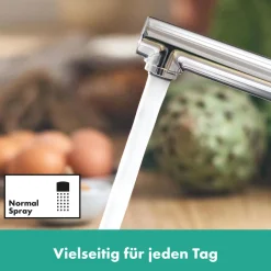 HG SP-Armatur Zesis M33,chrom,Keramik-Mischsystem,schwenkbar, Easy-Clean-Perl. ^ Hansgrohe Outlet