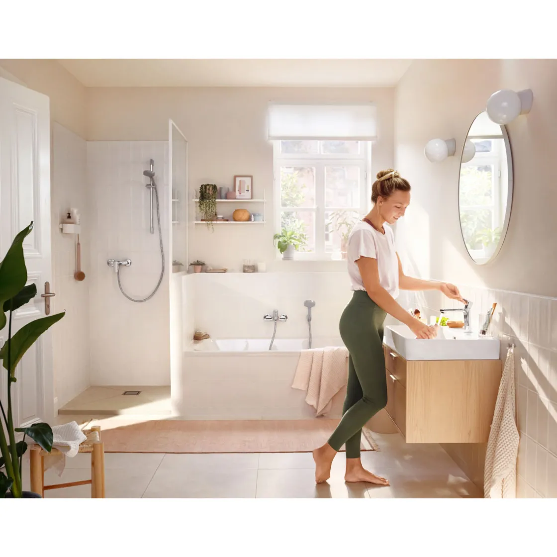 HG Wannenarmatur Rebris S,chrom,mitKeramik-Mischsystem,1/2" Brauseanschluss ^ Hansgrohe Outlet
