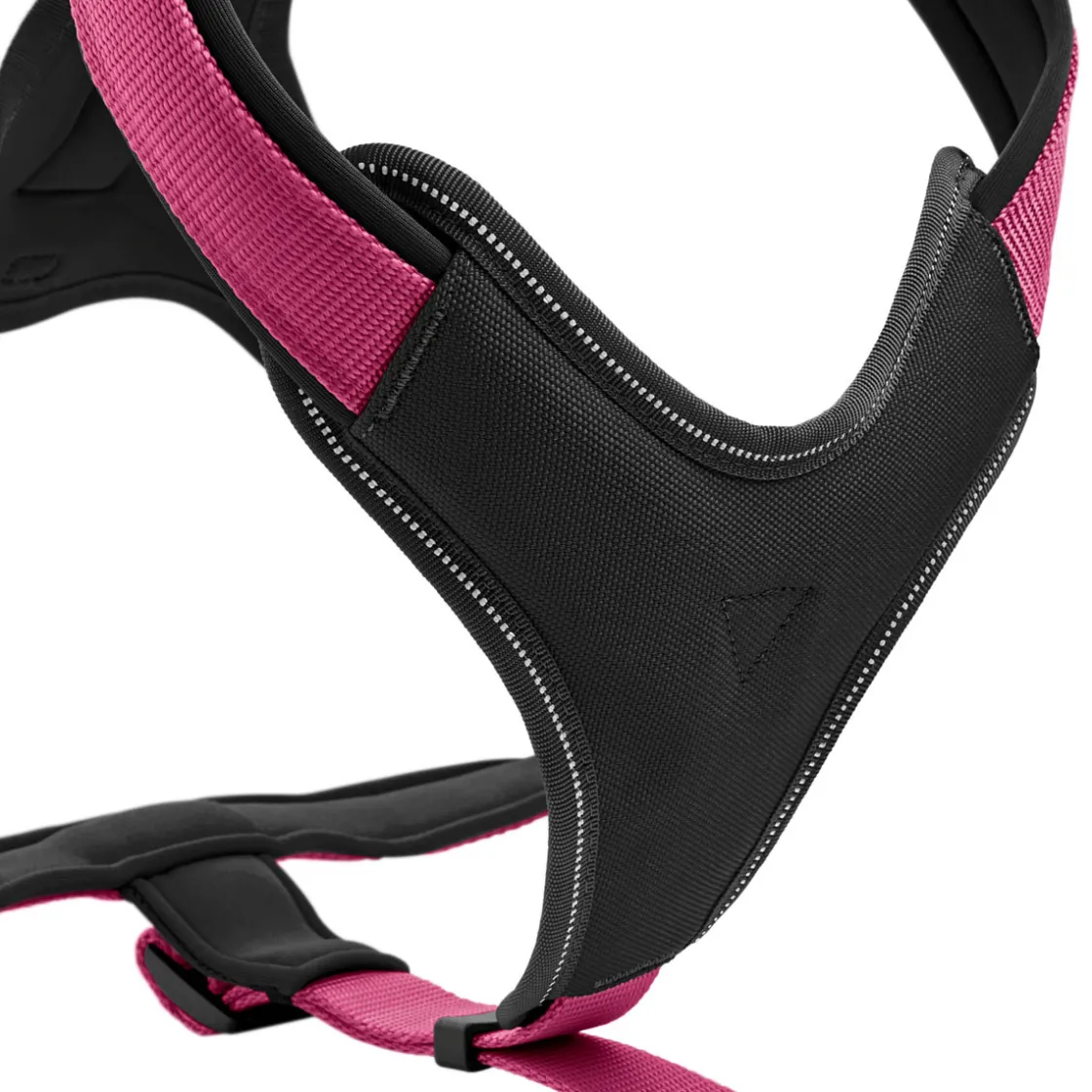 Hundegeschirr Neopren himbeer-schwarz Größe M2 ^ Hunter New