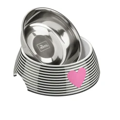 Melamin-Napf Biri weiß-schwarz 160 ml ^ Hunter Best