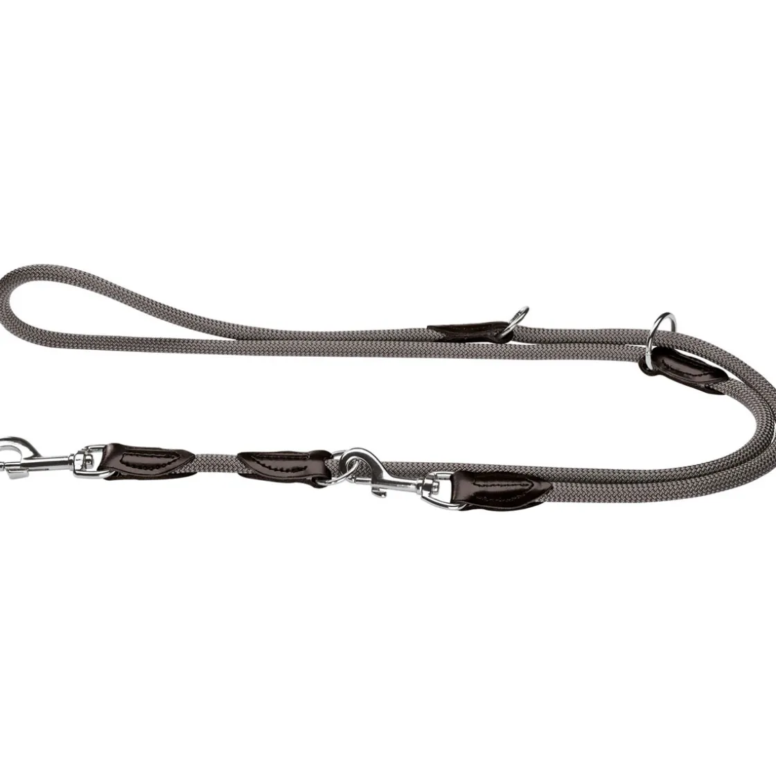 Verstellbare Führleine Freestyle grau 8 mm ^ Hunter Discount