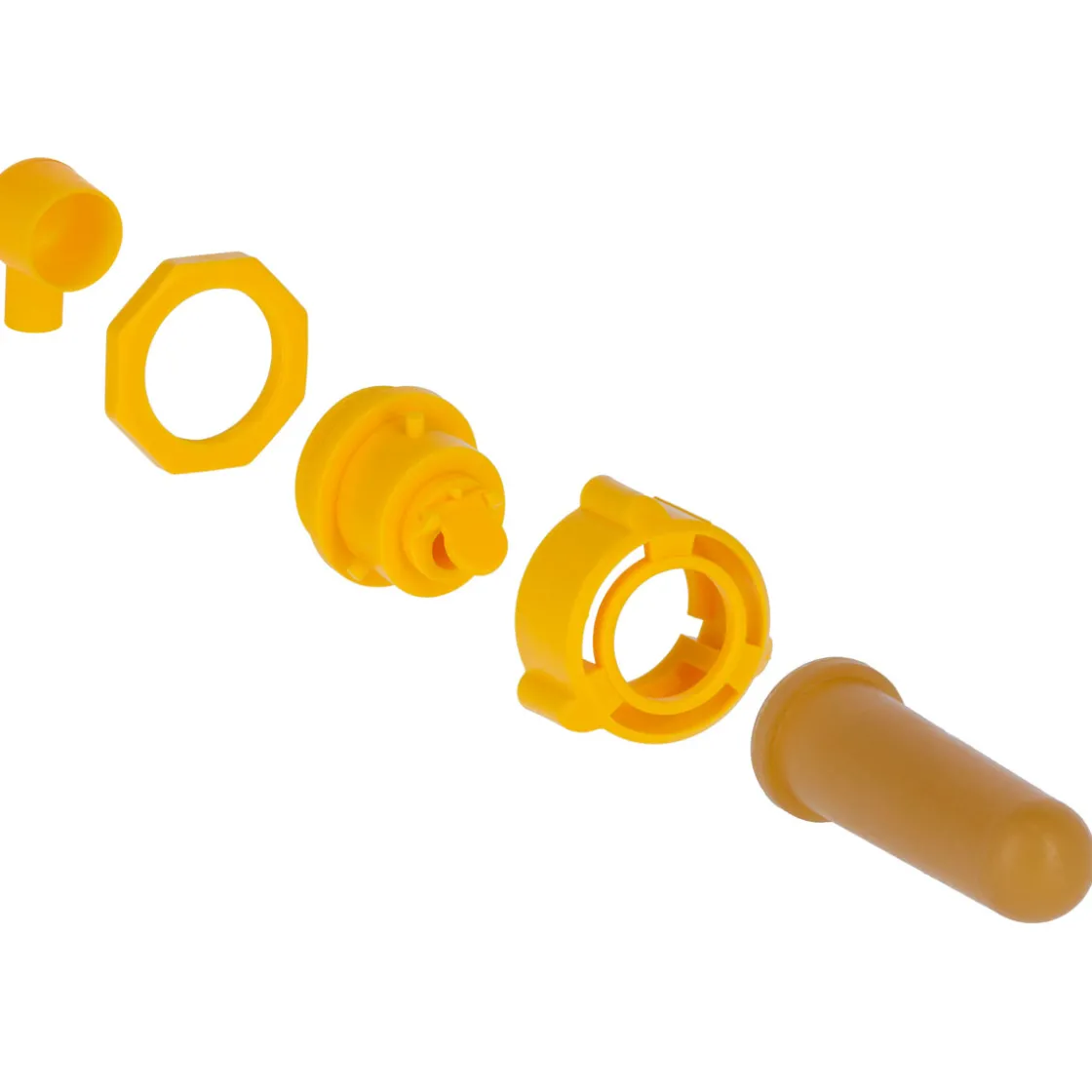 Hygieneventil mit Latexsauger gelb ^ Clearance