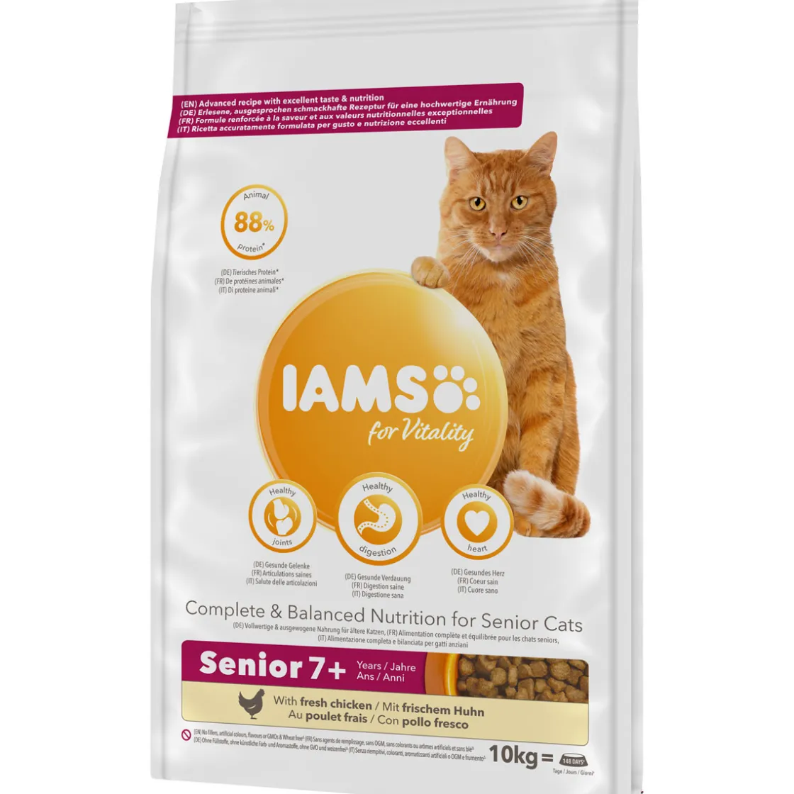IAMS Trockenfutter Vital Katze Senior Huhn 10 kg ^