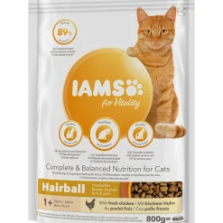 Trockenfutter Vital Katze Haarballen Huhn 800 g ^ iams Clearance