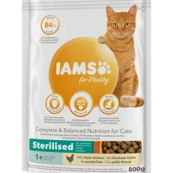 IAMS Trockenfutter Vital Katze Sterilisiert Huhn 800 g ^ Hot