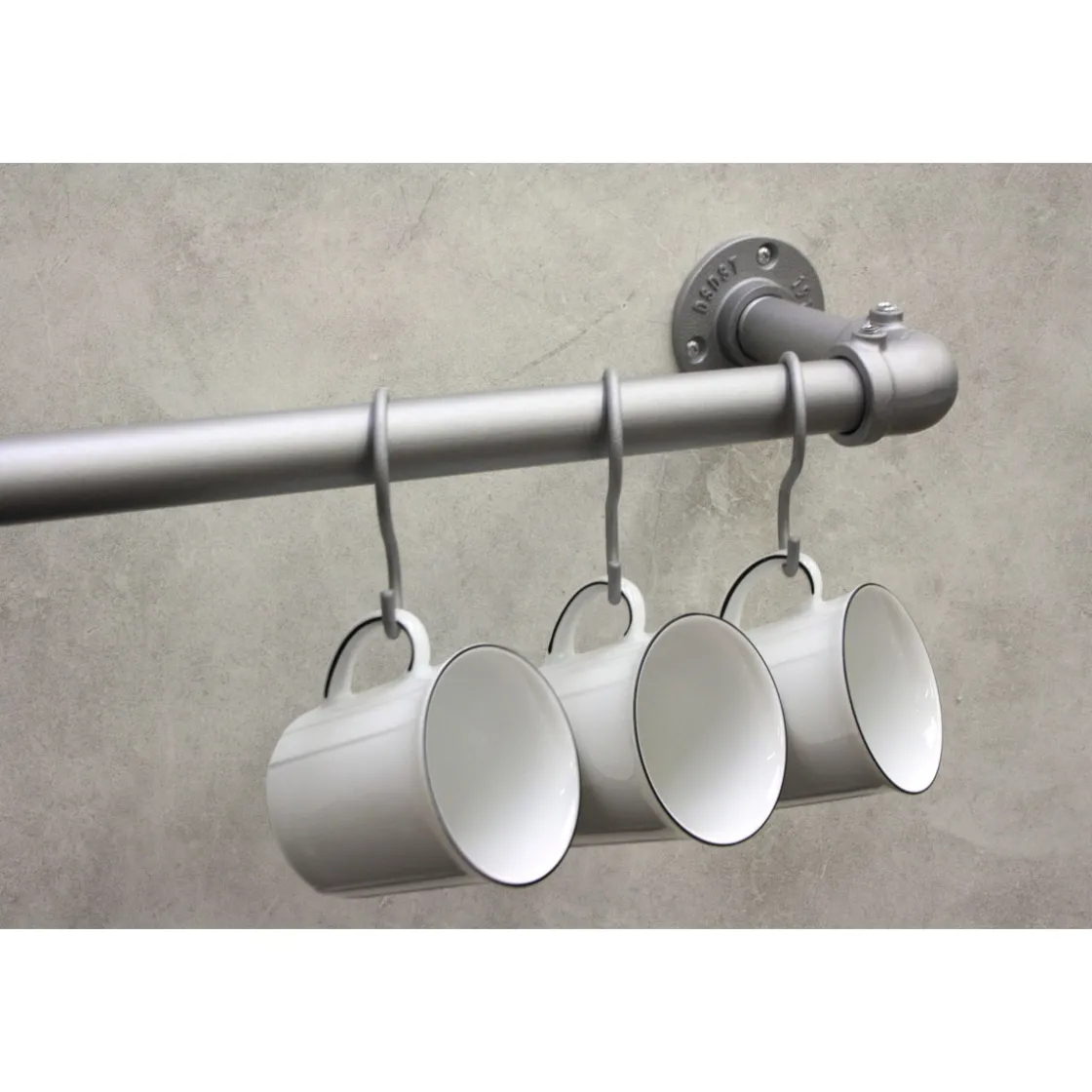 Ind. Home Stange silber 1,60m ^ Gardinia