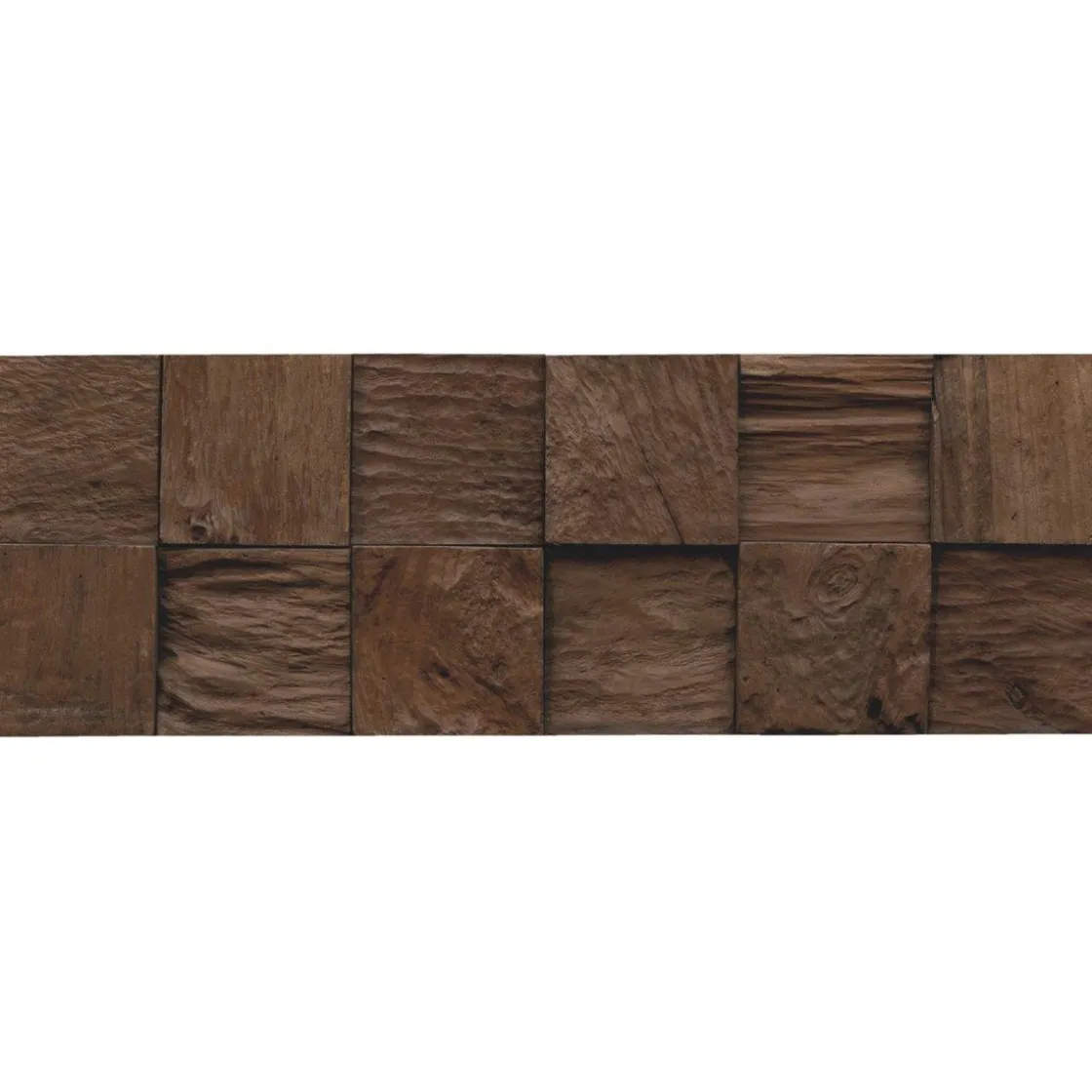 Teak Classic Cube Sulavesi Inh. 10Stueck, 552x184x10-20 mm ^ Indo New