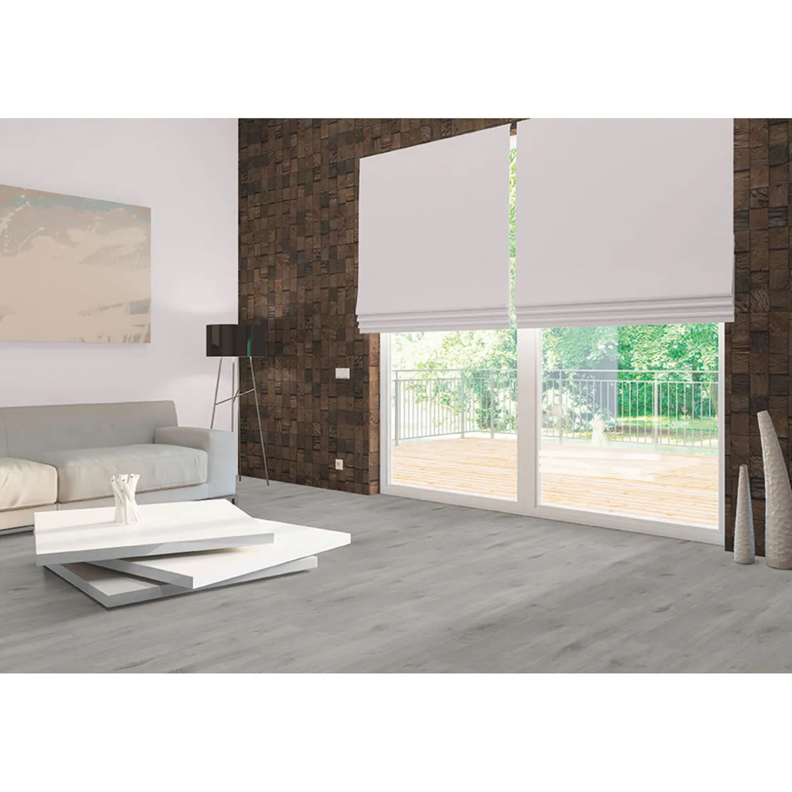 Teak Classic Cube Sulavesi Inh. 10Stueck, 552x184x10-20 mm ^ Indo New