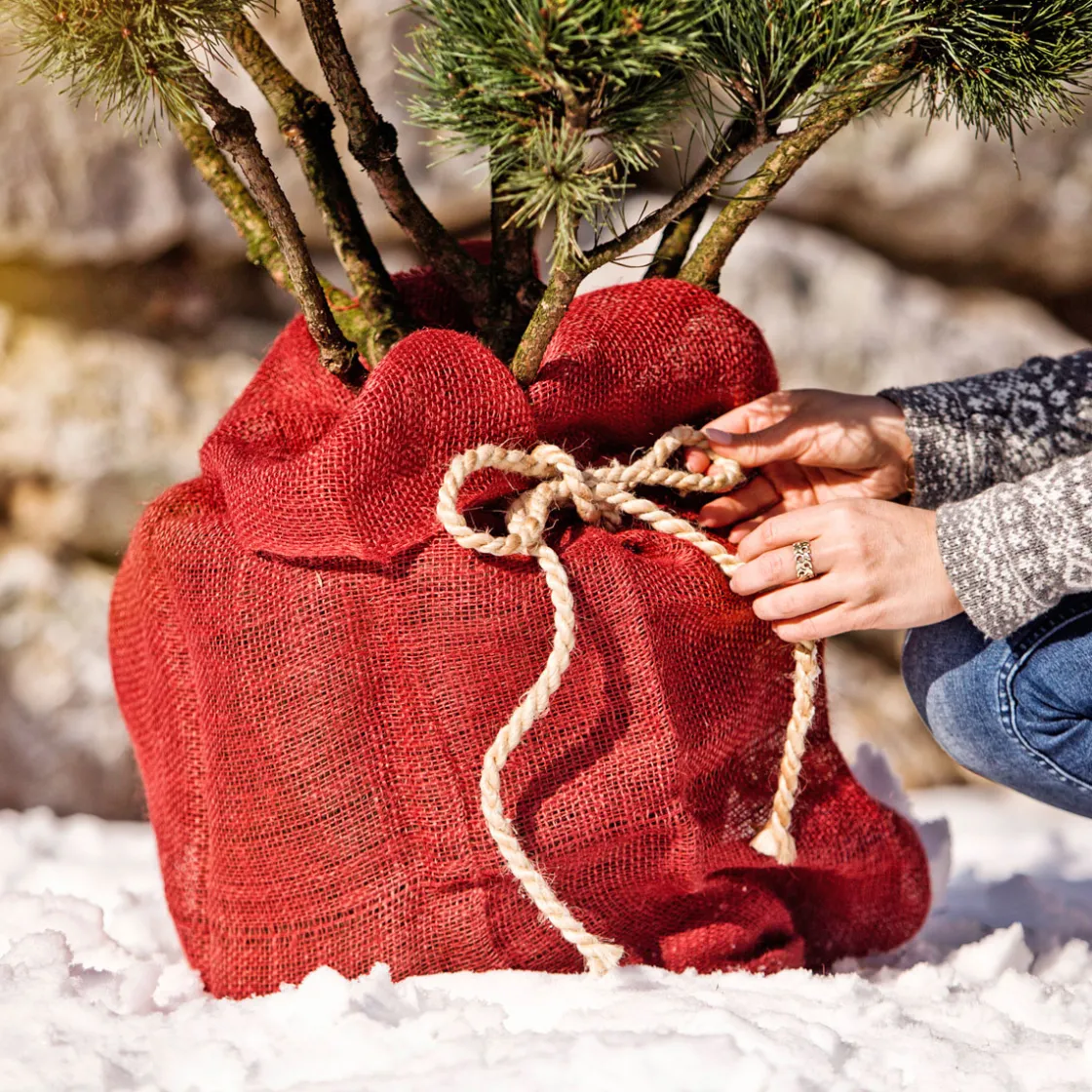 Jute-Sack 70x100 cm, rot ^ Windhager Best