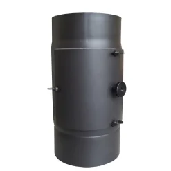 Kaminfilter - KaminFILTERKat, Ø 150 mm, mit Revisionstür, Farbe: Dunkelgrau ^ Hot