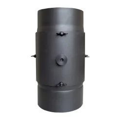 Kaminfilter - KaminFILTERKat, Ø 150 mm, mit Revisionstür, Farbe: Dunkelgrau ^ Hot