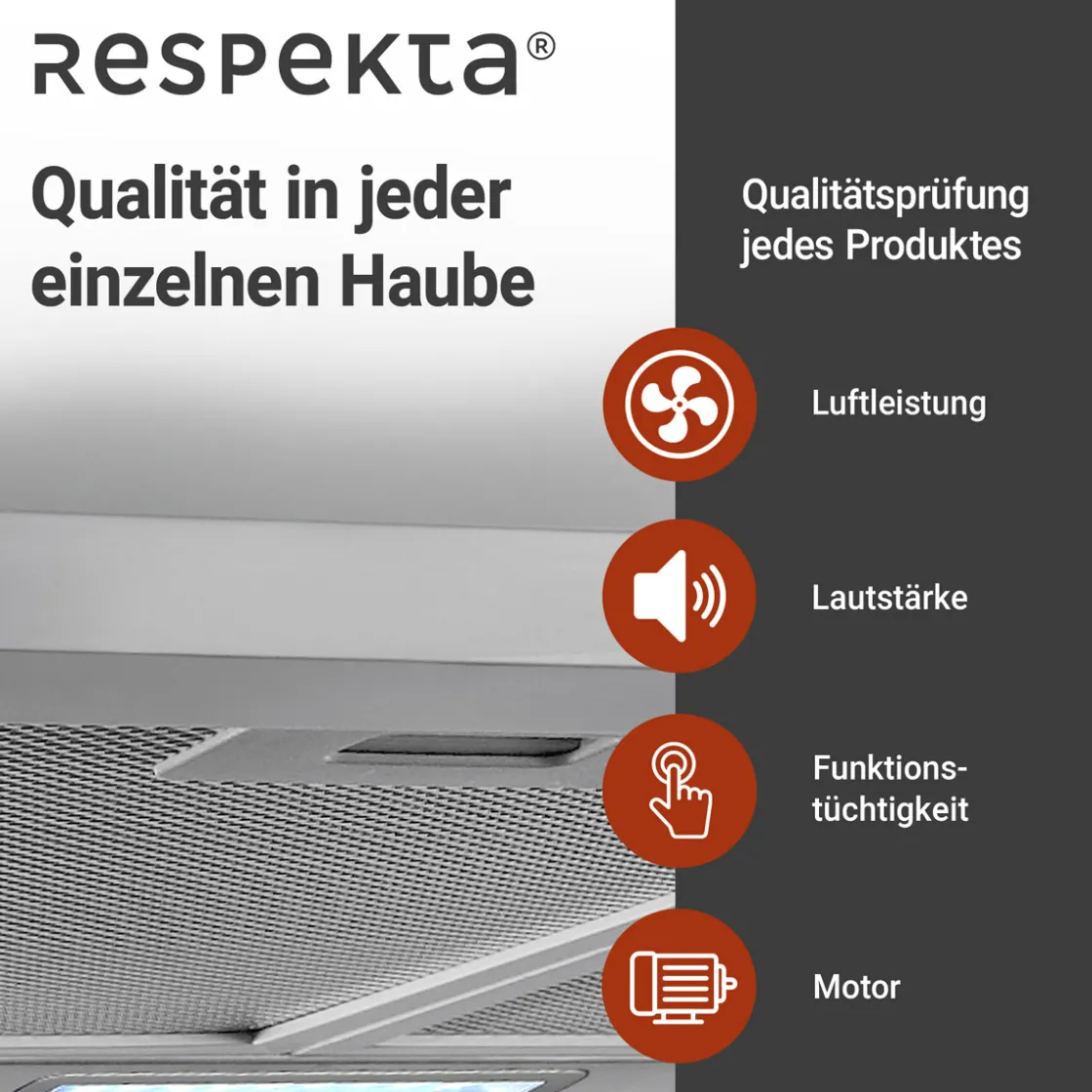 Kaminhaube Edelstahl CH22058IXB60 CM ^ Respekta Clearance