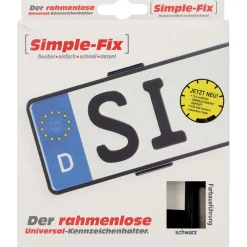 Kennzeichenhalter sumple fix schwarz ^ Best