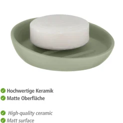 Keramik Seifenablage Mod. Badi lindgruen ^ Wenko Online
