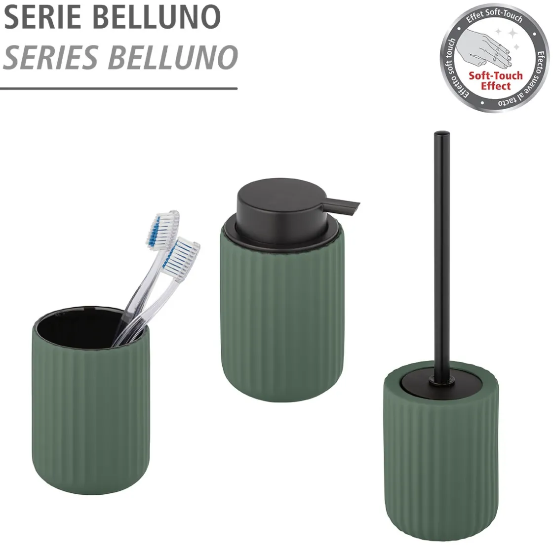 Keramik Zahnputzbecher Mod. Bellunogruen ^ Wenko New