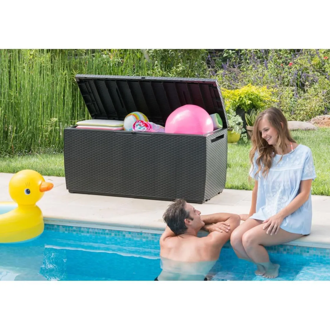 Aufbewahrungsbox Rattan Style Box Capri ^ Keter Online