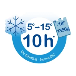 Kühlbox Promotion 15 l blau/grau ^
