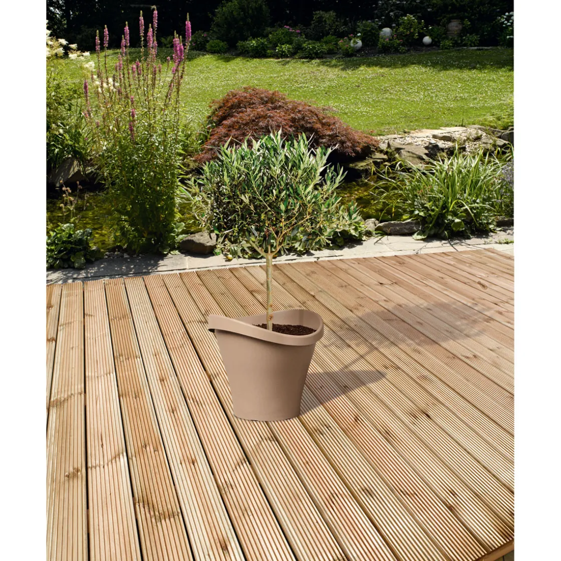 Kiefer-Terrassendiele zweiseitig genutet x 14,6 x 2,6 cm ^ Best