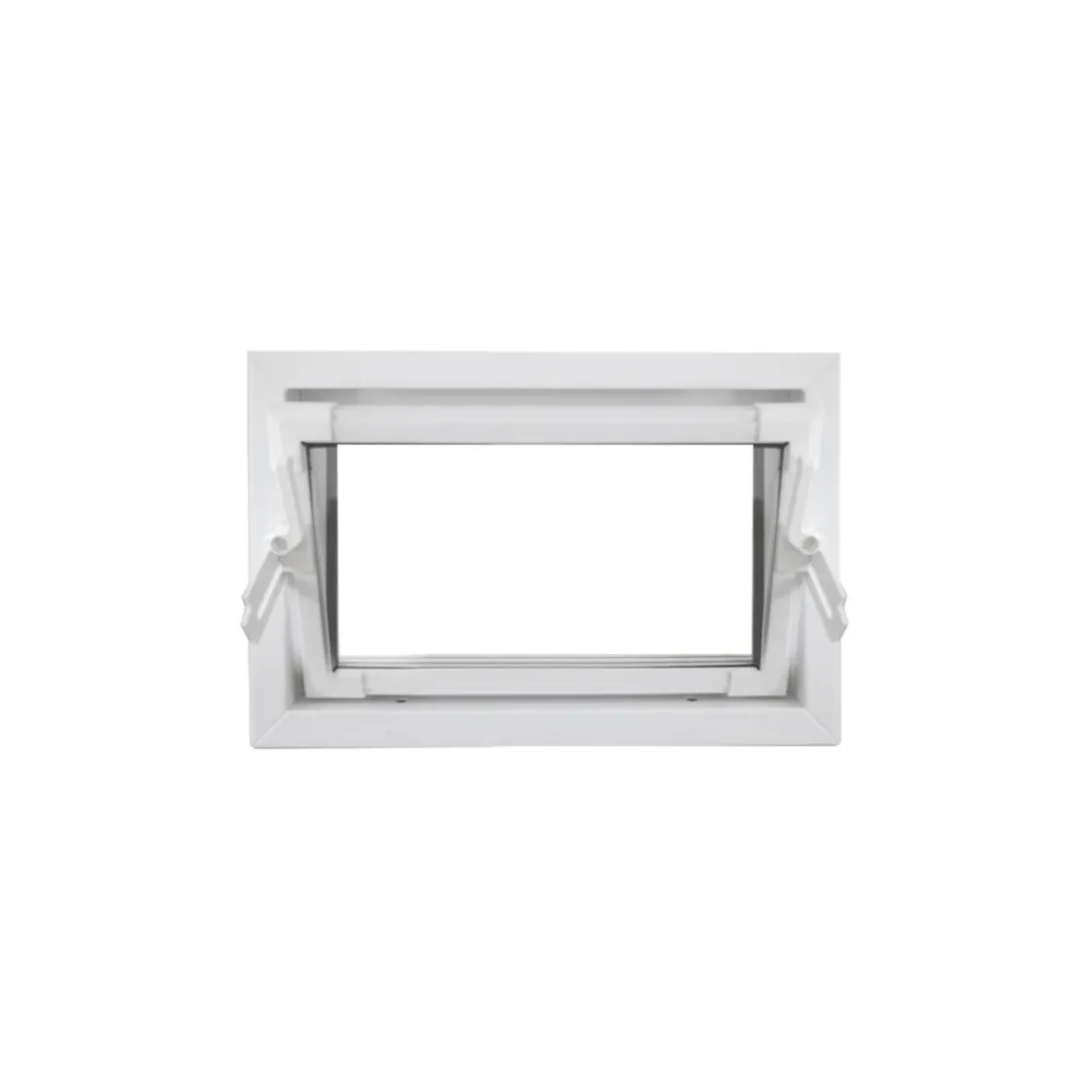 Kippfenster Q59 600 x 400 mm ISO Glas weiss ^ Best