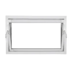 Kippfenster Q59 1000 x 600 mm ISO Glas weiss ^ New