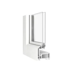 Kippfenster Q59 800 x 500 mm ISO Glas weiss ^ Best