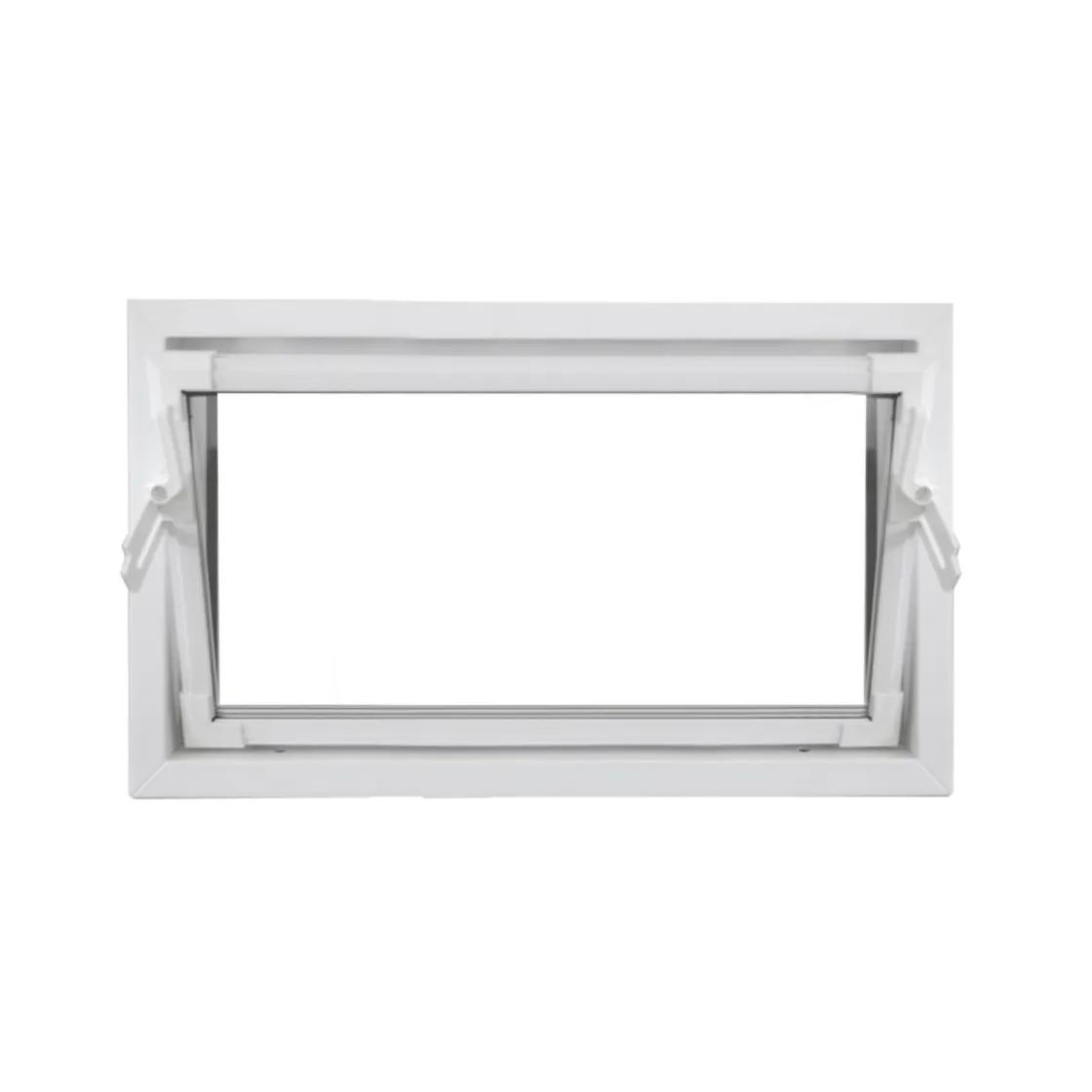 Kippfenster Q59 800 x 500 mm ISO Glas weiss ^ Best