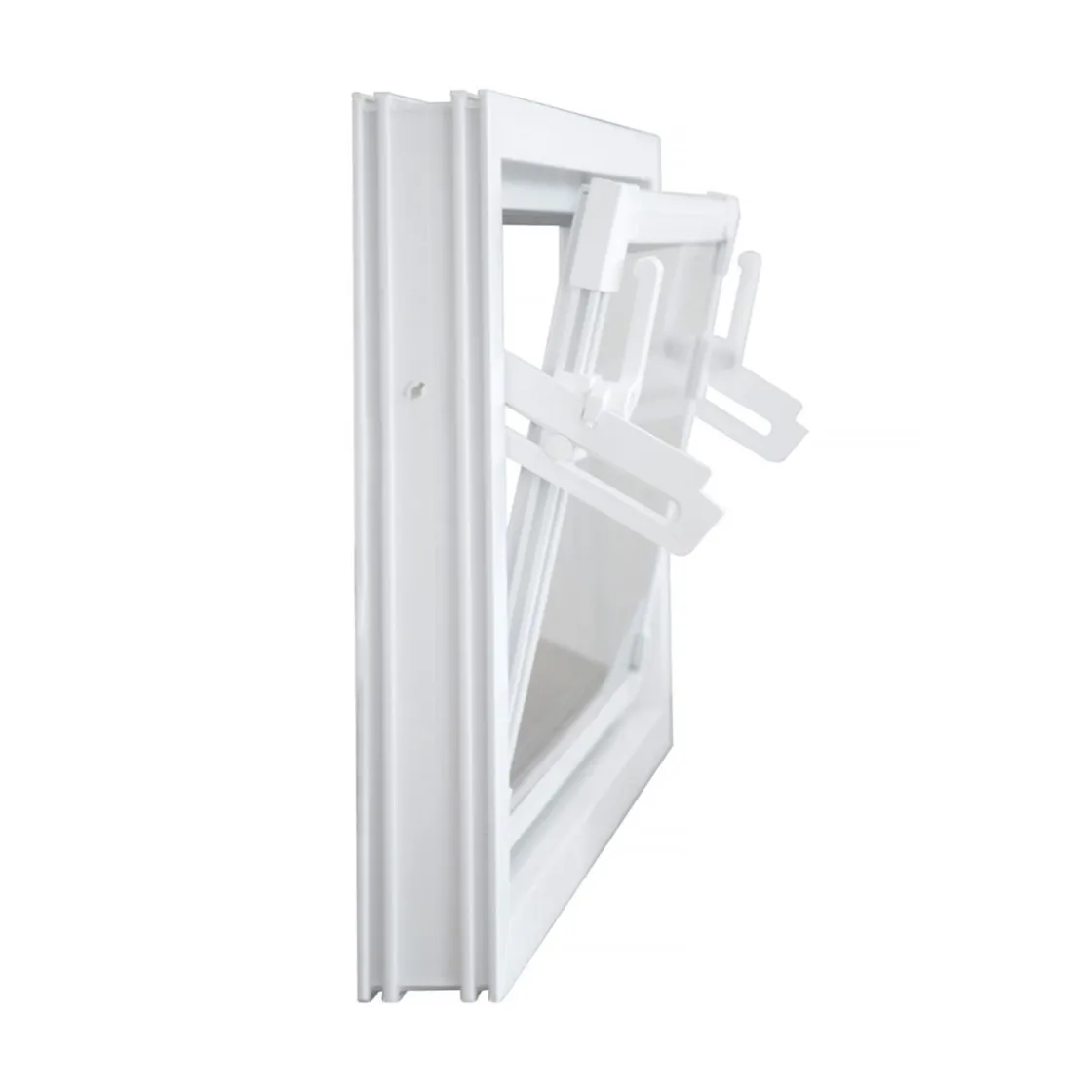 Kippfenster Q59 600x500mm ISO Glas weiss ^ Outlet