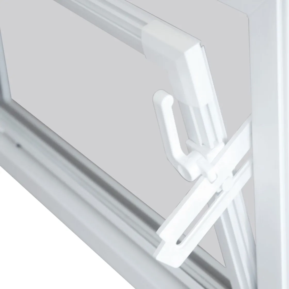 Kippfenster Q59 600x500mm ISO Glas weiss ^ Outlet