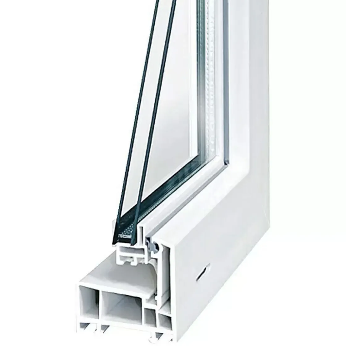 Kippfenster Q59 600x500mm ISO Glas weiss ^ Outlet