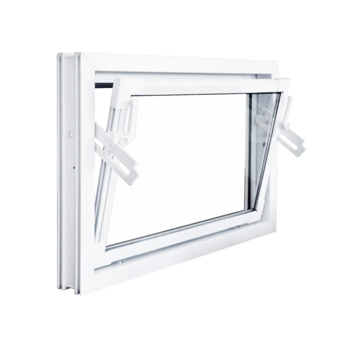 Kippfenster Q59 600x500mm ISO Glas weiss ^ Outlet