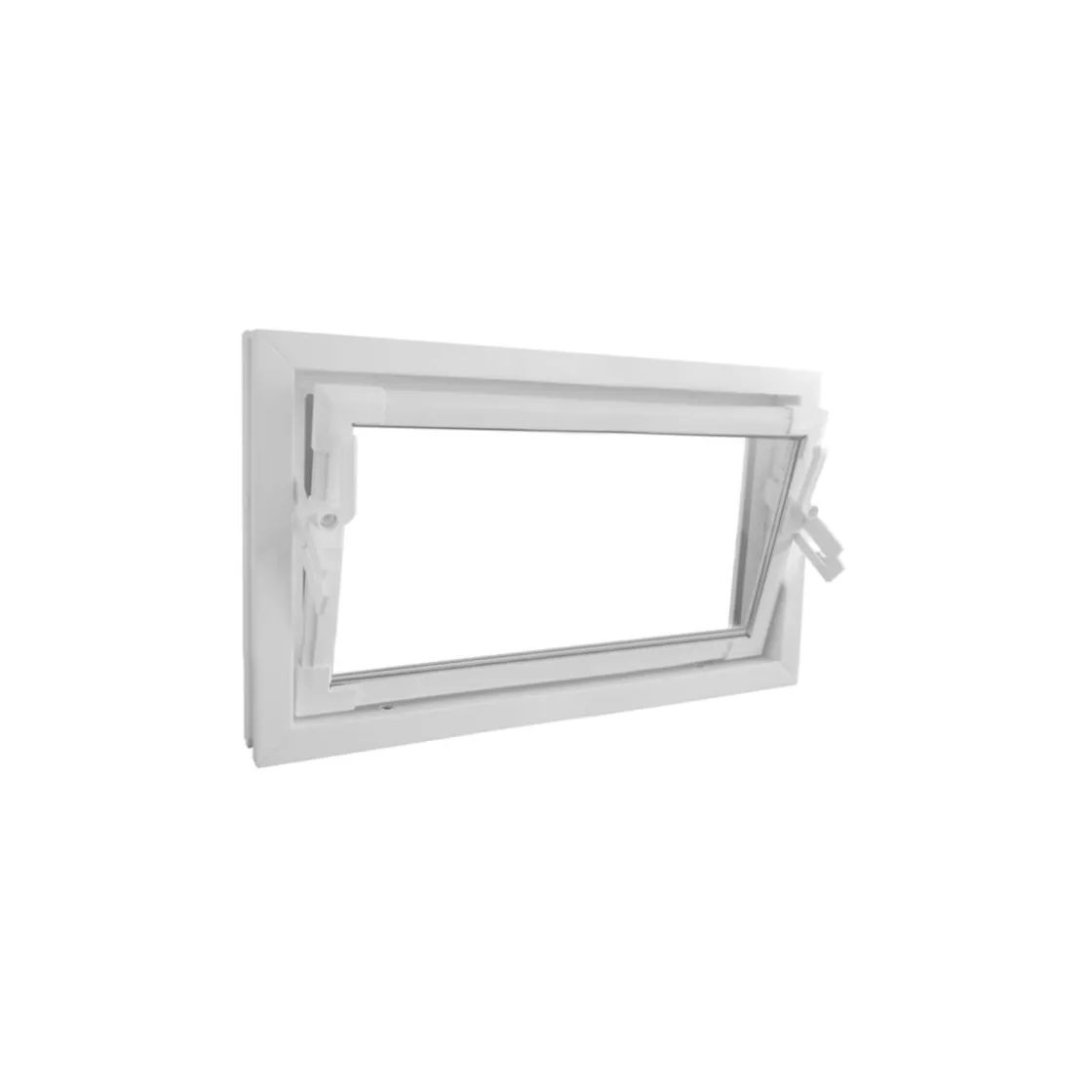 Kippfenster Q59 800 x 400 mm ISO Glas weiss ^ Hot