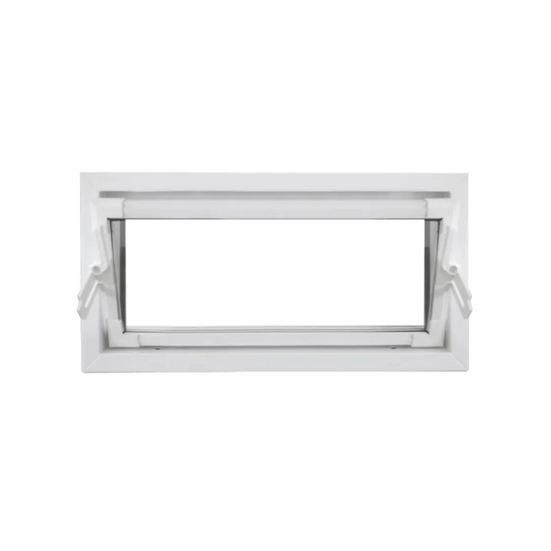 Kippfenster Q59 800 x 400 mm ISO Glas weiss ^ Hot