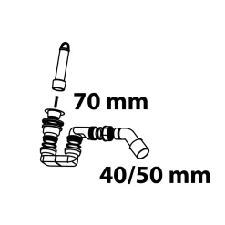 Standrohrventil ECO-SAVE KS 1 1/2" mit Siphon ^ Kirchhoff Clearance