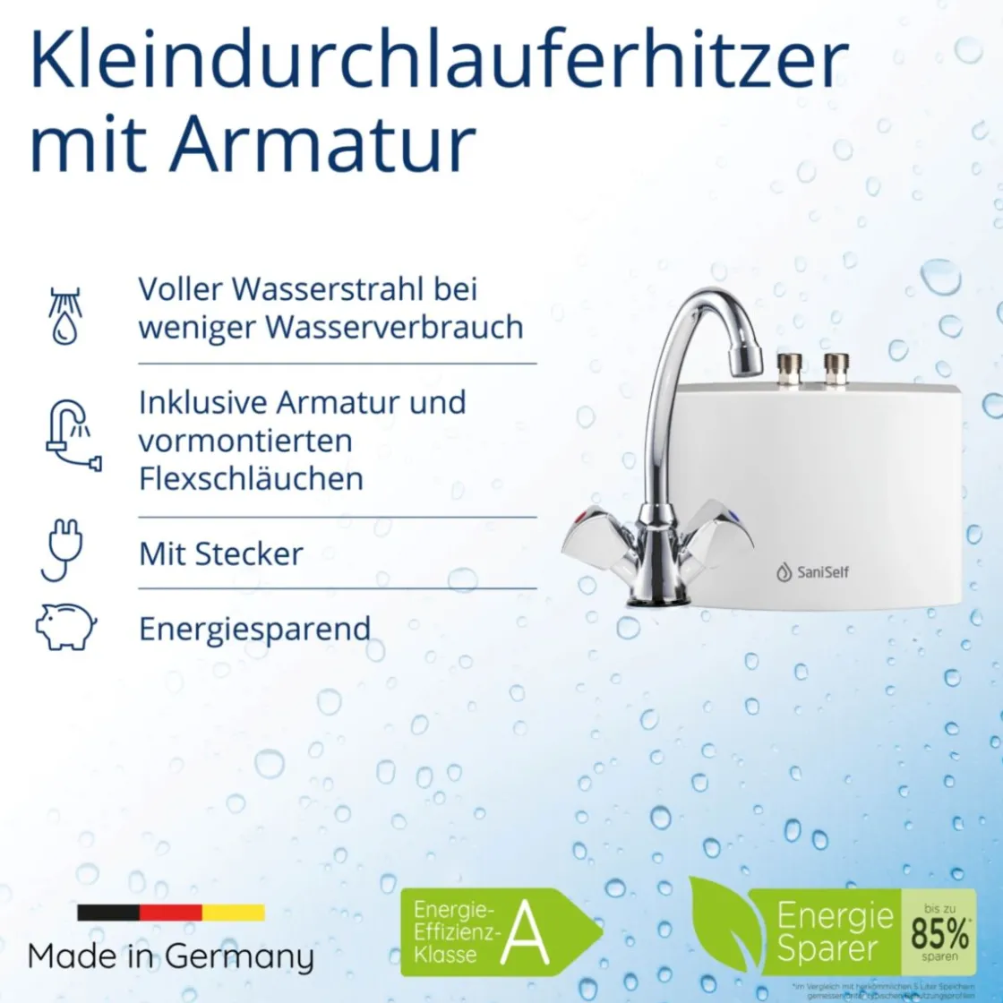 Kleindurchlauferhitzer KDU 3,5kW 230 V ^ SaniSelf Best