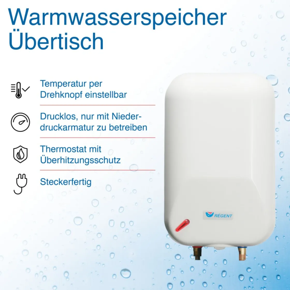 Kleinspeicher Regent REGK 5O EUUebertisch drucklos ^ Sale