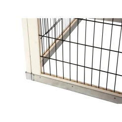 Kleintierstall Lucky 115 x 100 x 65 cm weiß-braun ^ Sale