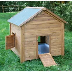 Kleintierstall 105 x 108 x 100 cm braun ^ Best