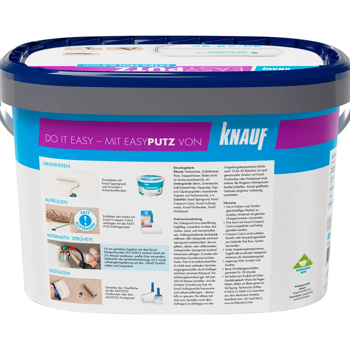 Dekorputz EASY PUTZ fein 0,5 mm 20 kg ^ Knauf Sale