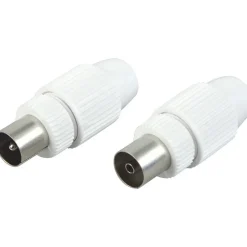 Koax-Stecker 1Stück ws ^ Schwaiger Best