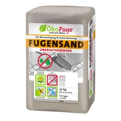 Fugensand 1-5 mm Grau Unkrauthemmend 20 kg ^ ÖkoFuge New
