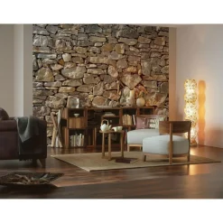 Papier-Fototapete Stone Wall 8-teilig 368 x 254 cm ^ Komar Online