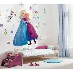 Selbstklebende Vlies Wandtattoo Frozen Nordic Summer XXL 127x200 cm ^ Komar Clearance