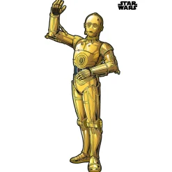 Selbstklebende Vlies Wandtattoo Star Wars XXL C-3PO 127x200 cm ^ Komar Discount