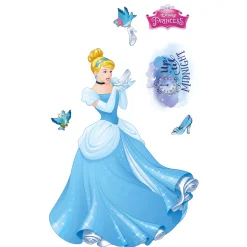 Selbstklebende Vlies Wandtattoo Cinderella XXL 127x200 cm ^ Komar Outlet
