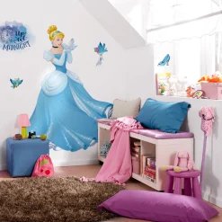 Selbstklebende Vlies Wandtattoo Cinderella XXL 127x200 cm ^ Komar Outlet
