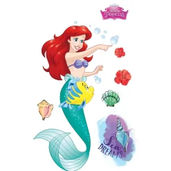 Selbstklebende Vlies Wandtattoo Ariel XXL 127x200 cm ^ Komar