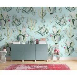 Vlies Fototapete Cactus Blue 400x250 cm ^ Komar Online