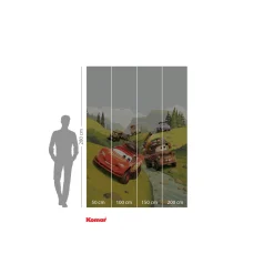 Vlies Fototapete Cars Camping 200x280 cm ^ Komar New