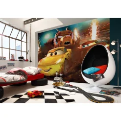 Vlies Fototapete Cars Dirt Track 350x250 cm ^ Komar