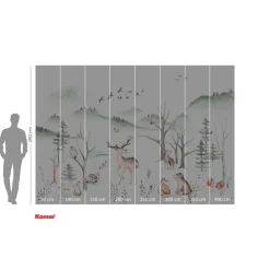 Vlies Fototapete Cozy Woods 400x280 cm ^ Komar Best